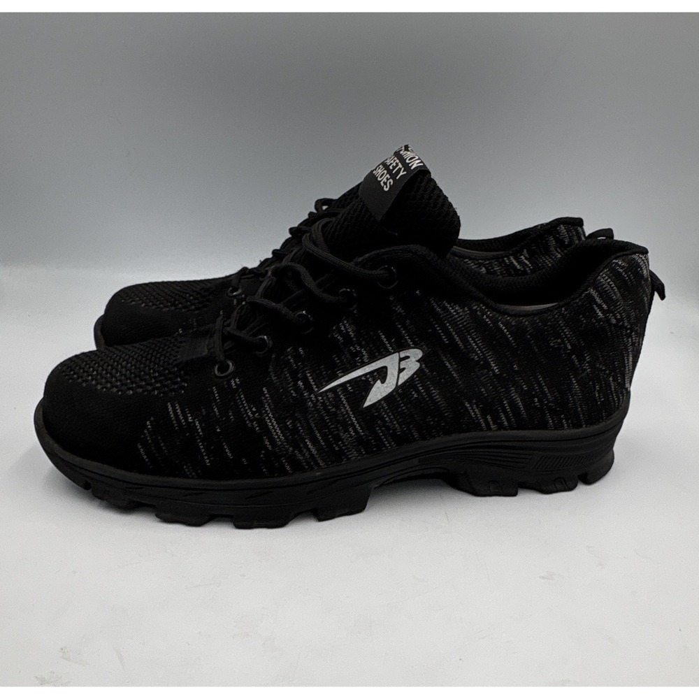 Black Lace-Up Fashion Safety Shoes, EU Size 43, Medium (D/M) Width - Picture 1 of 13